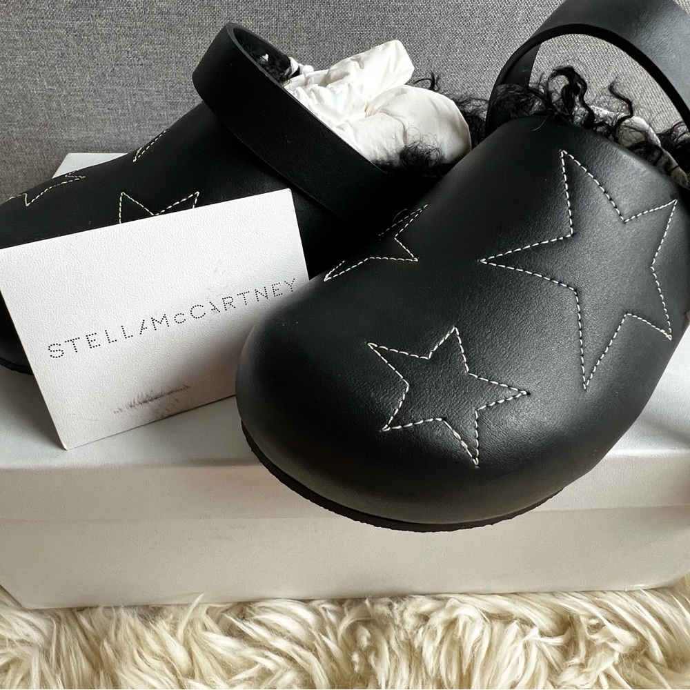 Stella McCartney Black Star Clogs